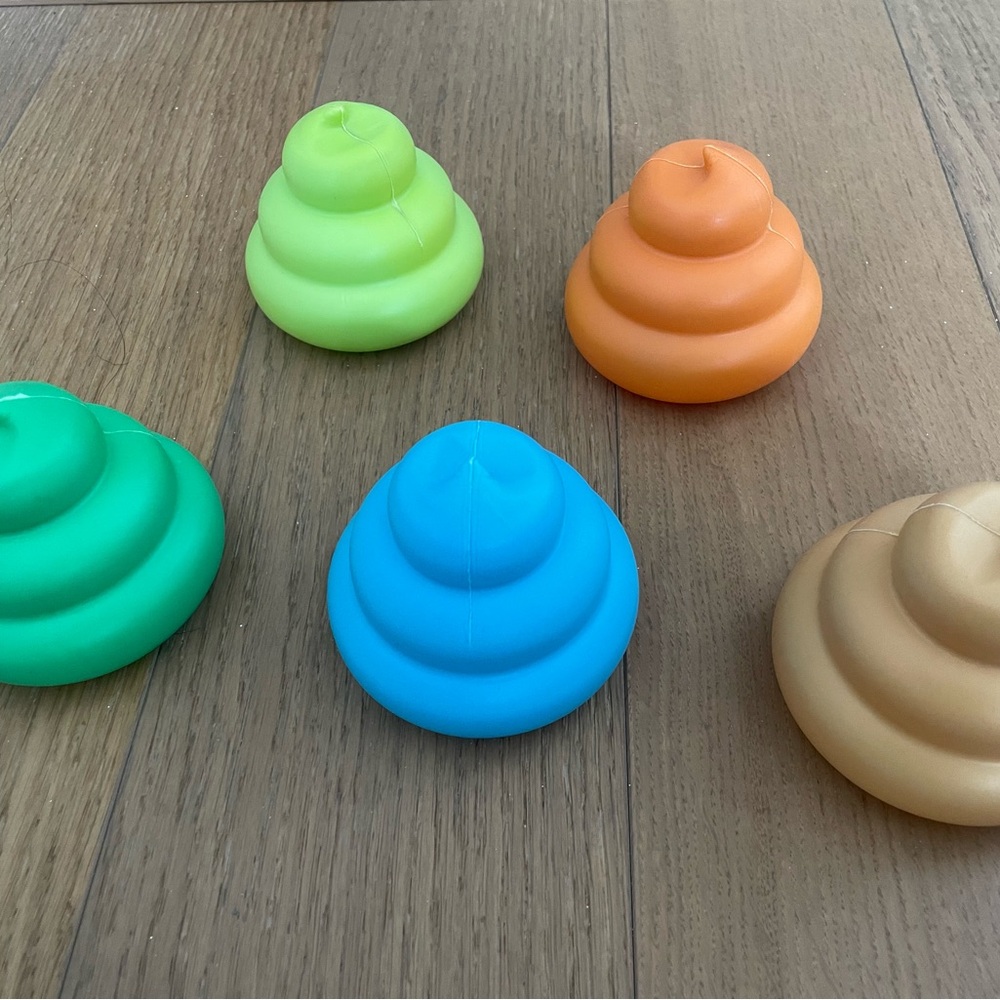 Unko Museum Tokyo Poop - Blue, Green, Lime, Orange, Beige